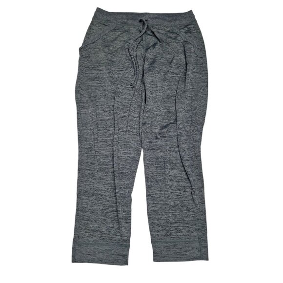 Studio Energy Zone Green Sweatpants Tie Waist Jogger Cuff Thin Lightweight Large - Picture 1 of 7